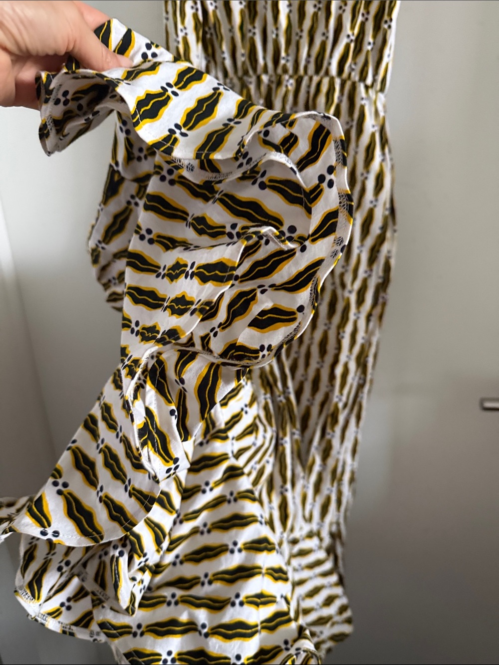 Demestik by Reuben Reuel maxi dress with ruffle bottom size xs - Picture 4 of 6